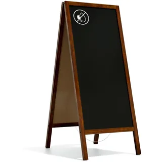 ALLboards Kundenstopper mit lackiertem Holzrahmen 150x61cm, Werbetafel, Gehwegaufsteller, Aufsteller, Straßenreiter, Kreide