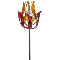 Dehner Windrad Flame ca. B28/H120/T28 cm, rot/Gold
