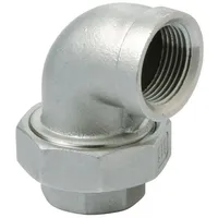 Gebo Edelstahl Fitting #96 Winkel Verschraubung 1' V4A Gewindefitting