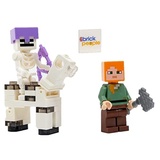 LEGO Minecraft Alex mit Skelett und Skelett Pferd Mini-Set