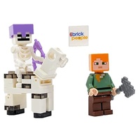LEGO Minecraft Alex mit Skelett und Skelett Pferd Mini-Set