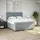 vidaXL Boxspringbett 180 x 200 cm Hellgrau