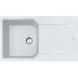 Franke Urban UBG 611-86 links Unterbauspüle grau Excenterbetätigung 840 x 480 mm