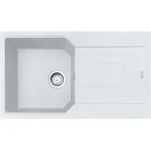 Franke Urban UBG 611-86 links Unterbauspüle grau Excenterbetätigung 840 x 480 mm