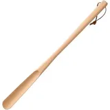 Schuhlöffel mit langem Griff, Robuster Schuhlöffel, Schuhlöffel for Frauen, langer Griff, Holzschuhlöffel for Männer, Schuhlöffel for Senioren mit Umhängeband, tragbarer Schuhhelfer for die Schwangers