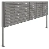 AL Briefkastensysteme Standbriefkasten 48 Fach Grau