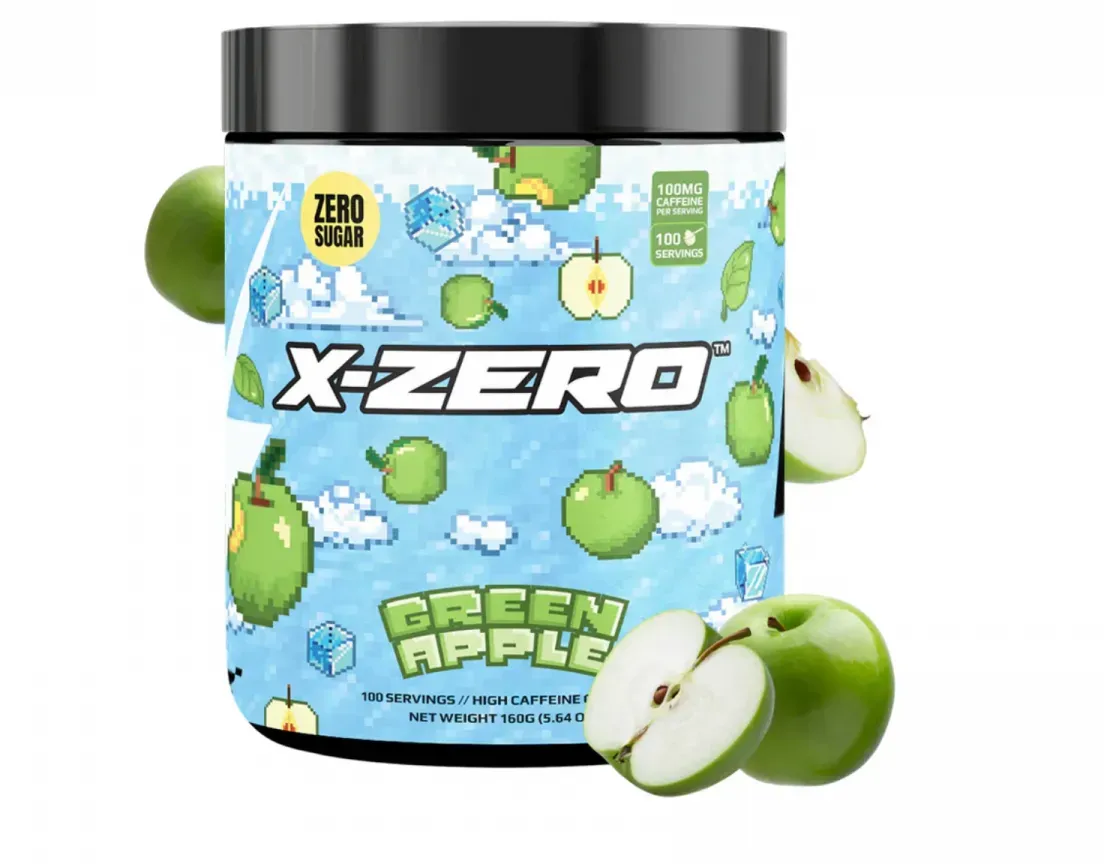 X-Gamer X-Zero Green Apple - 100 Portionen