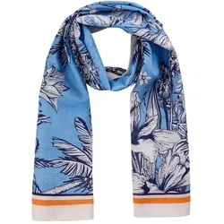 Codello Schal mit Dschungel-Muster blau Damen 