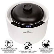 KeMar Kitchenware Reiskocher weiß 2,5 l