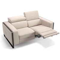 Sofanella 2-Sitzer Stoff Manzano, Relaxsofa, Designsofa, Designer Couch, Italienisches Sofa, 2er Sofa beige