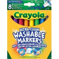 Goliath Crayola 8 Ultra-Clean aus- und abwaschbare Filzstifte