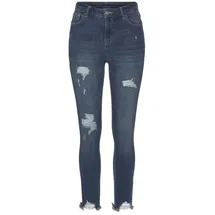 Buffalo Destroyed-Jeans Damen dark-blue-washed Gr.40