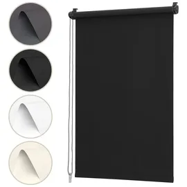 Sekey Seitenzugrollo 60 x 130 cm / Fenstergröße (Velux) schwarz
