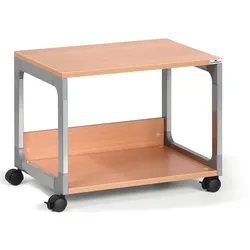 Durable Druckertisch BxTxH600x477x432mm auf Rollen silber/buche