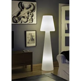 NEW GARDEN Stehleuchte Kunststoff 165 cm 1x LED-Leuchtmittel Transparent/Weiß