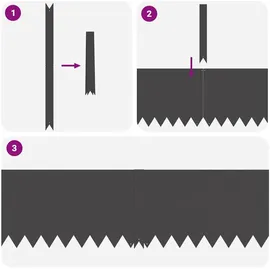 vidaXL Raseneinfassung 100 x 0,05 x 30 cm 10 Stück Schwarz