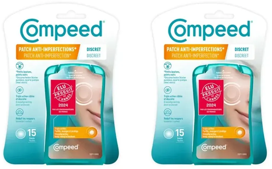 Compeed® - Pflaster gegen Unreinheiten discrets - Pflaster Hydrokolloide - 15 Pflaster