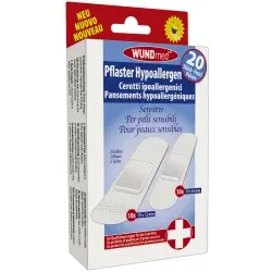 WUNDmed® Wundversorgung Pflaster, hypoallergen 03-007 , 1 Packung = 20 Stück