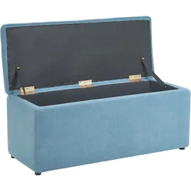 Beliani Sitzbank Orem Blau 100 x 40 cm