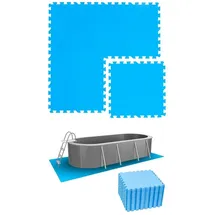 Eyepower Poolunterlage blau 7,5 m2
