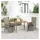 vidaXL Garten-Essgruppe 3-tlg. Grau