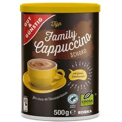 Gut und Günstig »Family Cappuccino Schoko« Instant Kaffee-Spezialität (40 Portionen) braun