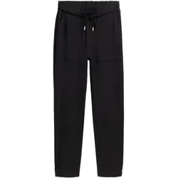 TOM TAILOR DENIM Damen Basic Joggpants, schwarz, Uni, Gr. XS