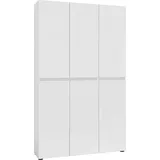 INOSIGN Schuhschrank »Mister«, Breite 120 cm, Höhe 200 cm, 6 Türen weiß