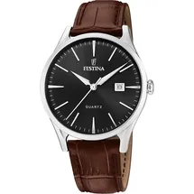 Festina F20688/4 Herrenuhr Armbanduhr Uhr Wasserdicht 40 mm Edelstahl braun