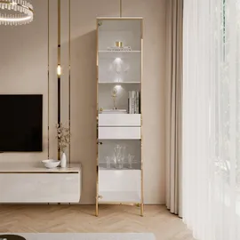 lookway Vitrine AURORA 45 x 40 x 195 cm Weiß