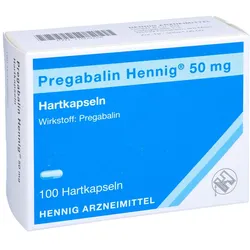 Pregabalin Hennig 50 mg Hartkapseln 100 St