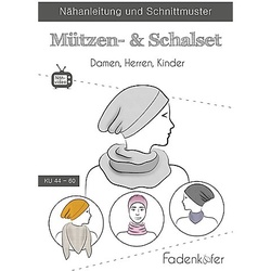 Fadenkäfer Schnitt "Mützen- & Schalset" für Damen, Herren und Kinder