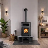 Kaminofen Globe-fire Herculina XXL raumluftunabhängig Guss schwarz 6,1