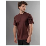Trigema T-Shirt » T-Shirt DELUXE Baumwolle«, (1 tlg.), Gr. XL, kastanie, , 87927804-XL