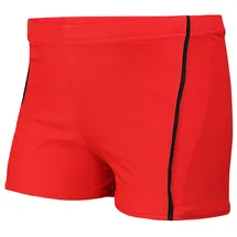 Aquarti Gestreifte Badehose Rot/Schwarz 164