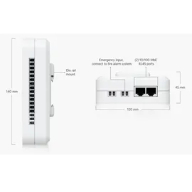 UBIQUITI networks UA-Retrofit-Hub-2 Zugangskontroll-Hub 1 St. Weiß