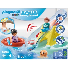 Playmobil 1.2.3 Badeinsel mit Wasserrutsche 70635