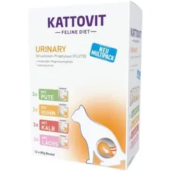 Katzen - Nassfutter KATTOVIT Feline Diet Urinary Multipack, 12 x 85 g