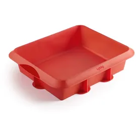 LéKué Lasagnen-Form, Silikon, rot, Standard