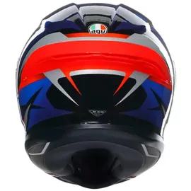 AGV K6 S Slashcut Integralhelm - Schwarz/Silber/Blau/Rot / XS