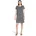 Stufenkleid Midikleid Blau/Weiß 42