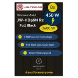 8x Solarmodul Solarpanel 450W Bifazial Glas-Glas JW-HD96N R2  Full Black Modul