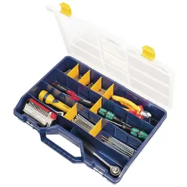 Tayg Sortimentskasten Kunststoff 312x238x51 mm schwarz/transparent maximal 25 Fächer