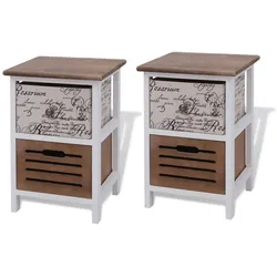 vidaXL Nachttische 2 Stk Holz