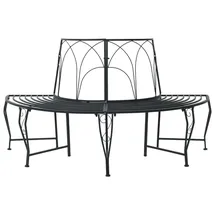 vidaXL Baumbank 160 x 80 x 89 cm Schwarz