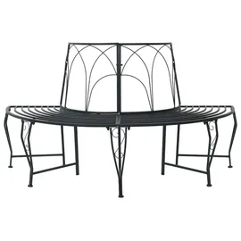 vidaXL Baumbank 160 x 80 x 89 cm Schwarz