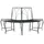 vidaXL Baumbank 160 x 80 x 89 cm Schwarz