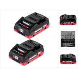 Metabo Akku Set 18 V 2 Stück 4,0 Ah