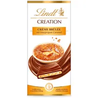 Lindt Schokolade Creation Créme Brûlèe Tafel | Crème Brûlée Füllung mit knusprigem Karamell, umhüllt von feinster Vollmilch-Schokolade | Schokoladentafel | Schokoladengeschenk, 150g