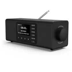 HAMA Digitalradio (DAB+) "DAB-Radio (mit Bluetooth, Stereo, Digitalradio, FM/DAB+, Radiowecker)", schwarz, Radios